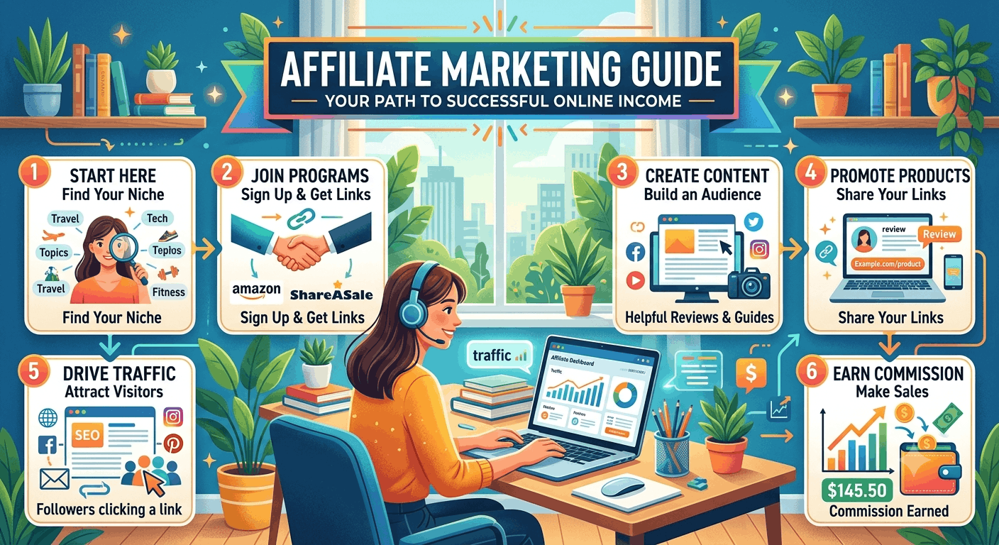 Affiliate Marketing Guide 2026: The Complete Beginner's Roadmap to Real Income